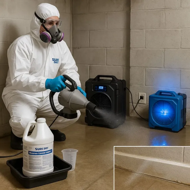 Sanitization and Odor Removal process in Willowbrook, NY